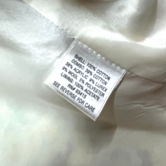 Trina Turk Jacket Womens 8 Brown Orange Floral Blazer Wool Open Lined Career - Picture 7 of 11